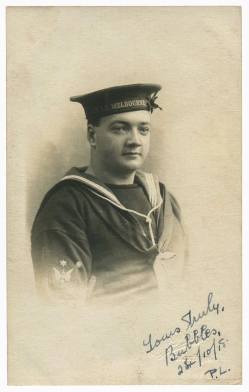 NAVY CREW: WWI era real-photo selection, many are of Australian crew of HMAS Melbourne, Cerberus, Tingira or Yarra, few group shots including navy marching band; photographers include Eden Studios (J. Yeoman, Melbourne) & Electric Studios (Sydney); also s