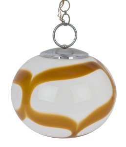 A vintage Murano glass hanging light, circa 1970, 46cm high, 46cm wide