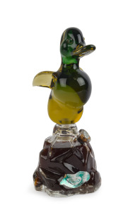 SEGUSO Murano glass decanter with original liqueur contents (unopened), circa 1950s, 32cm high