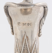 A Victorian sterling silver wine jug by John Aldwinckle & Thomas Slater, London 1889, - 2