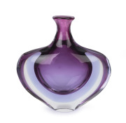 FLAVIO POLI Sommerso Murano glass vase, 22cm high, 22cm wide