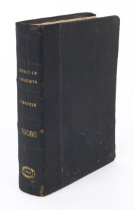 CHRISTIE, Agatha, The Secret of Chimneys, [John Lane, The Bodley Head, 1925], 306pp, rebound in hard covers for Northcote Free Library; foxing throughout; p225/6 dislodged from binding but present.