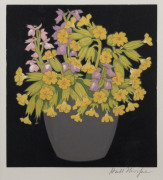 JOHN HALL THORPE (1874-1947), Cowslips, woodcut, signed in pencil lower right "Hall Thorpe", ​19 x 18cm