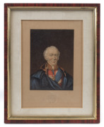 The Duke Of Wellington miniature portrait print by G. BAXTER, 19th century, ​19 x 15cm overall