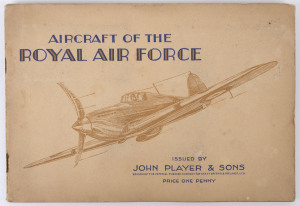 CIGARETTE CARDS: John Player & Sons 1938 "Aircraft of the Royal Air Force" complete set in special Players album.