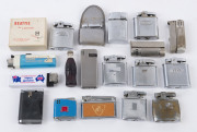 TOBACCIANA - CIGARETTE LIGHTERS: small collection of vintage cigarette lighters including boxed Beattie "Jet Lighter", Austrian-made "Mini Fox", miniature Coca-Cola bottle type, etc; c.1950s-90s. (18)