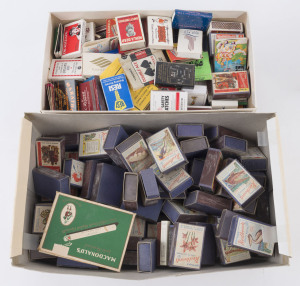 TOBACCIANA - MATCHBOXES & BOOKMATCHES: accumulation with scads of Briant & May "Redheads"; also Dick Smith "Dickheads 22", Camel "Have a Real Cigarette" book matches (2), etc; some with matches intact, c.1960s-2000s. Big variety. (Qty)