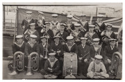 HMAS MELBOURNE: Collection of WWI era real-photo postcards (plus a few photographs) taken by crew members, mostly whilst the HMAS Melbourne was deployed in the Caribbean, many are annotated and dated on the reverse, stating where the images were taken and - 2