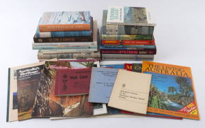 AUSTRALIA - EXPLORATION, TRAVEL & SETTLEMENT: small library of books with "ANARE" by Law & Bechervaise (1957), "Railroading in Tasmania 1830-1962" by Colley, "So fine a Country: A History of the Shire of Corio" (Ian Wynd, 1981), "Pictorial Guide to West C