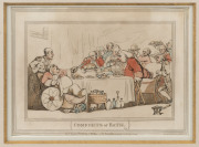 THOMAS ROWLANDSON (1756 - 1827), The Comforts of Bath: Twelve Characteristic Engravings, London, 1798, by S.W. Fores, No.50 Piccadilly, each image individually framed and glazed. The 12 pieces are all 42 x 46cm overall. - 5