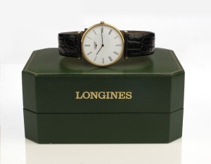 LONGINES "Le Grande Classique" gent's wristwatch in original box with papers