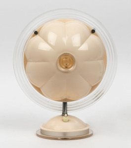 An Art Deco pink plastic table lamp, mid 20th century, ​34cm high