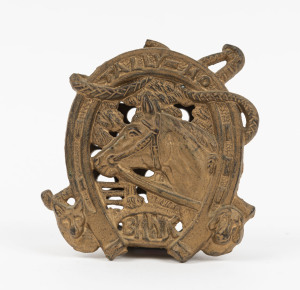 TALLY-HO BANK American cast iron money box, late 19th century, ​12cm high.