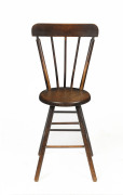 A child's antique turned timber chair, 19th century, 72cm high, 33cm wide