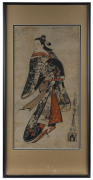 KAIGETSUDO ANCHI (1671-1716), Courtesan, woodblock print, signed and titled in plate, ​55 x 29cm