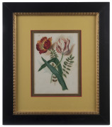 ARTIST UNKNOWN (Dutch School, 19th century), I.) Chinoiserie vase and flowers, ​II.) Tulips watercolour, one signed lower right "H. K.", 24 x 17cm - 3