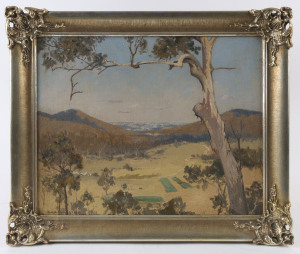 CHARLES HENRY LANCASTER (1886-1959), Australian landscape, oil on board, signed lower left "C.H. Lancaster, 1933", ​32 x 40cm