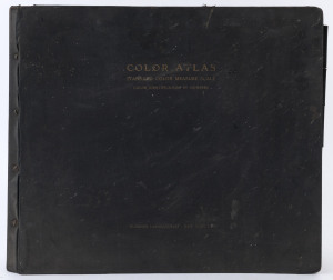 "COLOR" ATLAS: standard colour measure scale for "nomenclature, identification, analysis and production of colour" for use in "photo processes, multicolour printing and other branches of industrial arts", published by Huebner Laboratories (New York, 1936)
