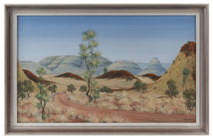 NARDINO SPORDELLO (Australia), Approach to Mt. Herbert N. West Aust. oil on canvas, signed lower right "Nardino", ​37 x 60cm