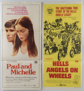 Movie Daybill posters: A collection remainder, including duplicates; all Australian releases. Noted "The Baby", "Laughter in the dark", "Jesse James meets Frankenstein's Daughter", "Frankenstein meets The Wolf Man", etc. (22 items).