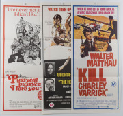 AMERICAN & ENGLISH COMEDIES: 1960s-70s daybill posters, all Australian printers/publishers: "Blazing Saddles", "Kill Charley Varrick", "The Hospital", "Carry On Round the Bend" and 5 others. (9 items). - 3