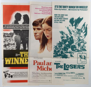 MEN & WOMEN: 1960s-70s daybill posters, all Australian printers/publishers: "Laughter in the Dark" (1969), "Diary of a mad housewife" (1970), "The Winners" and 3 others. (6 items).