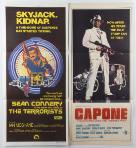 ALL ABOUT GUNS: 1960s-80s daybill posters, all Australian printers/publishers: "Capone", "Open Season", "Skyjack Kidnap", "The Taking Of Pelham One Two Three", "Dirty Harry", "Oklahoma Crude", "Breakout", (7 items).