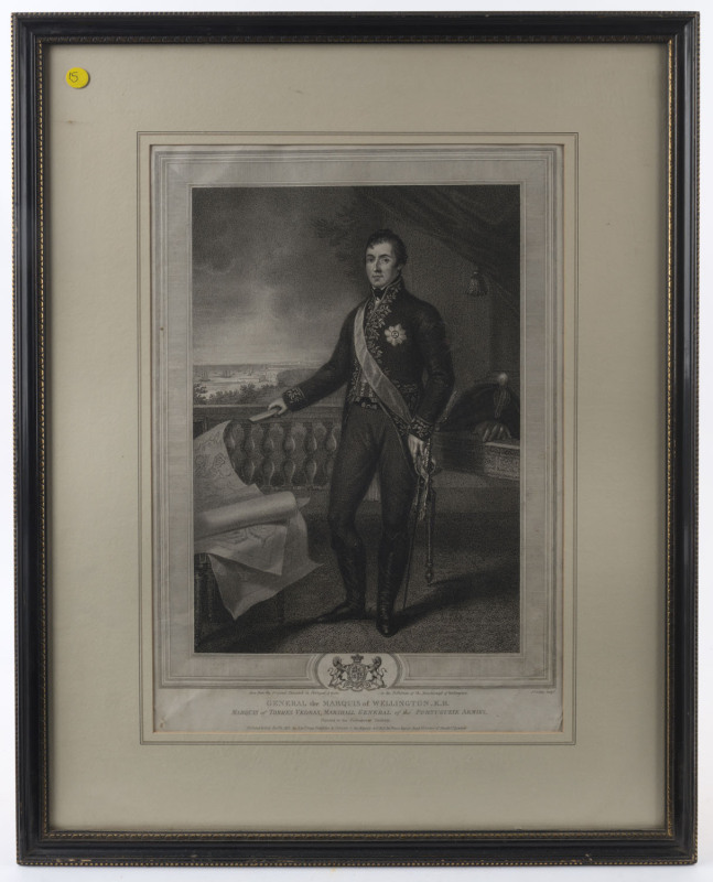 GENERAL the MARQUIS of WELLINGTON. K.B. Arthur Wellesley, 1st Duke of Wellington by James Godby, published by Edward Orme, after Domenico Pellegrini, stipple engraving, published 21 November 1812 41 x 28 (plate).