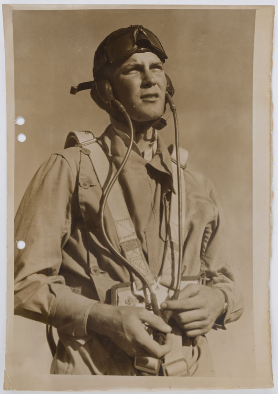 WORLD WAR TWO R.A.A.F. PHOTOGRAPHS: A collection of various sizes, the largest being 22 x 32cm, depicting a crew about to climb aboard their plane at Wagga RAAF Station 1941, a trainee pilot, planes in flight, loading bombs, R.A.A.F. crews departing from