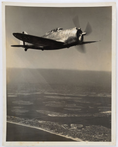 WORLD WAR TWO ERA & LATER MILITARY AIRCRAFT: A collection of original photographs issued by North American Aviation, Inc., Bell Aircraft Corp., Douglas Aircraft Corp., Lockheed, De Havilland, Vickers, Republic Aviation Corp., Bellanca Aircraft Corp., Seve