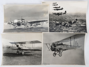 THE BRISTOL AEROPLANE COMAPNY: A collection of original photographs of some of their aircraft, including the Scout, the Bulldog, the Blenheim, the Brigand, the Buckingham, the Bullet, the Beaufighter, the Bristol Type 138A, the Badminton, the Bristol Type