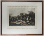 FREDERICK BROMLEY, The Bury Hunt1840, hand-colored print on wove paper, after a painting by C. Agar and J. Maiden, published by Joseph Zanetti, London, framed & glazed 96 x 109cm (overall).