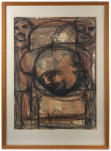 BENJAMIN MZIMKULU MACALA (South Africa, 1937-1997), Two Dreams, mixed media, titled at lower centre and signed lower right, 70 x 49cm.