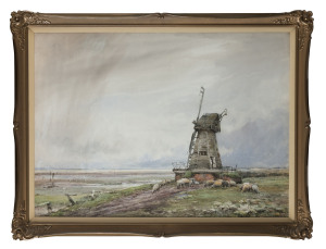 CLAUDE HAYES R.I. (1852-1922), The Old Mill, Maldon, Essex, watercolour, signed lower left "Claude Hayes", with documentation from London Galleries, Kew, Melbourne, 52 x 74cm