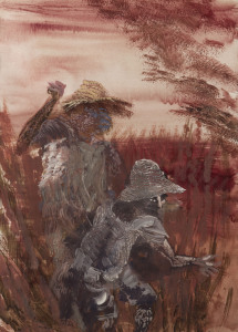 JAMES WIGLEY (1917-1999), Cane Cutters, watercolour and gouache, ​75 x 53cm
