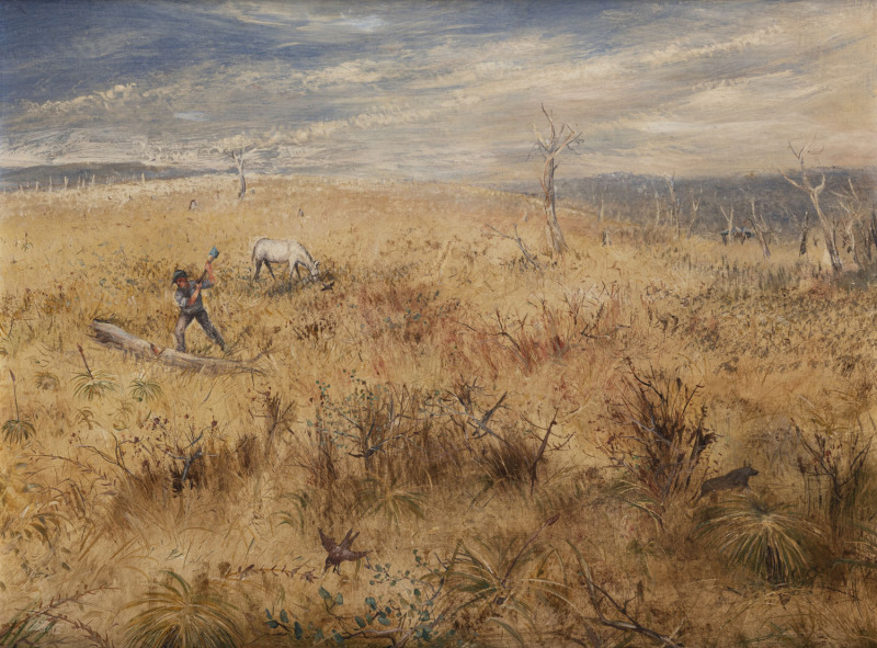 ARTHUR MERRIC BLOOMFIELD BOYD (1920-1999), Wimmera Series (c1950), oil on board, signed lower right "Arthur Boyd", 60 x 80cm