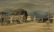 A set of three framed oleographs of Australian historical buildings, mid 20th century, 30 x 40cm each overall - 2
