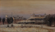 A set of three framed oleographs of Australian historical buildings, mid 20th century, 30 x 40cm each overall - 3