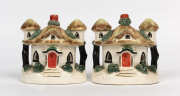 A pair of STAFFORDSHIRE cottage ornaments, circa 1840, 12cm high