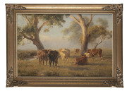 JAN HENDRIK SCHELTEMA (1861-1941), grazing cattle, oil on canvas, signed lower right "J. H. Scheltema", 41 x 61cm
