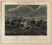 Three framed antique equine hand-coloured engravings, 19th century, the largest 55 x 68cm overall - 2