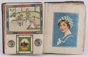 An antique scrap album displaying a fine array of period chromolithography of mainly British and Colonial subjects, late 19th and early 20th century. - 5