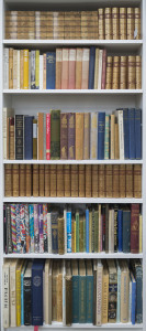 SIX SHELVES OF BOOKS from the Greenberg library, (qty).