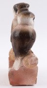 "KOOKABURRA" statue, painted chalk ware, early 20th century, ​26cm high - 2