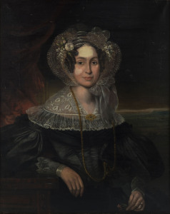 Artist Unknown, (Portrait of a Lady), oil on canvas, late 18th/early 19th century, 91 x 71cm. PROVENANCE The Joseph Greenberg Collection