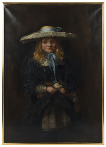 Artist Unknown, (Portrait of a Girl), oil on canvas, late 18th/early 19th Century, 96 x 66cm.