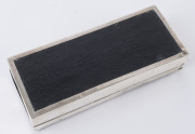 An English Art Deco sterling silver cigarette box, circa 1930s, ​21.5cm wide - 5