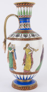 SAMUEL ALCOCK & Co. "The Nuptials Of Paris And Helen" porcelain ewer, Burslem, England, mid 19th century, title on the base and marked "S.A. & Co. No. 3/7894", ​22cm high - 4