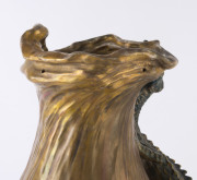 AMPHORA "Wingless Horned Dragon" Austrian pottery vase, circa 1900, stamped "Stellmacher, Teplitz", 72cm high - 10