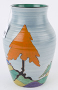 CLARICE CLIFF "Isis" English Art Deco ceramic vase, circa 1930, stamped "Hand Painted Bizarre by Clarice Cliff, Newport Pottery, England, Caprice, Isis", 25cm high - 4